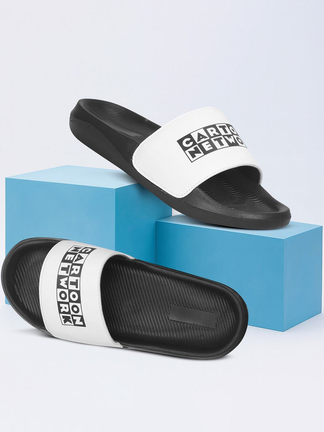PERY PAO Men Cartoon Network Printed Synthetic Casual Sliders