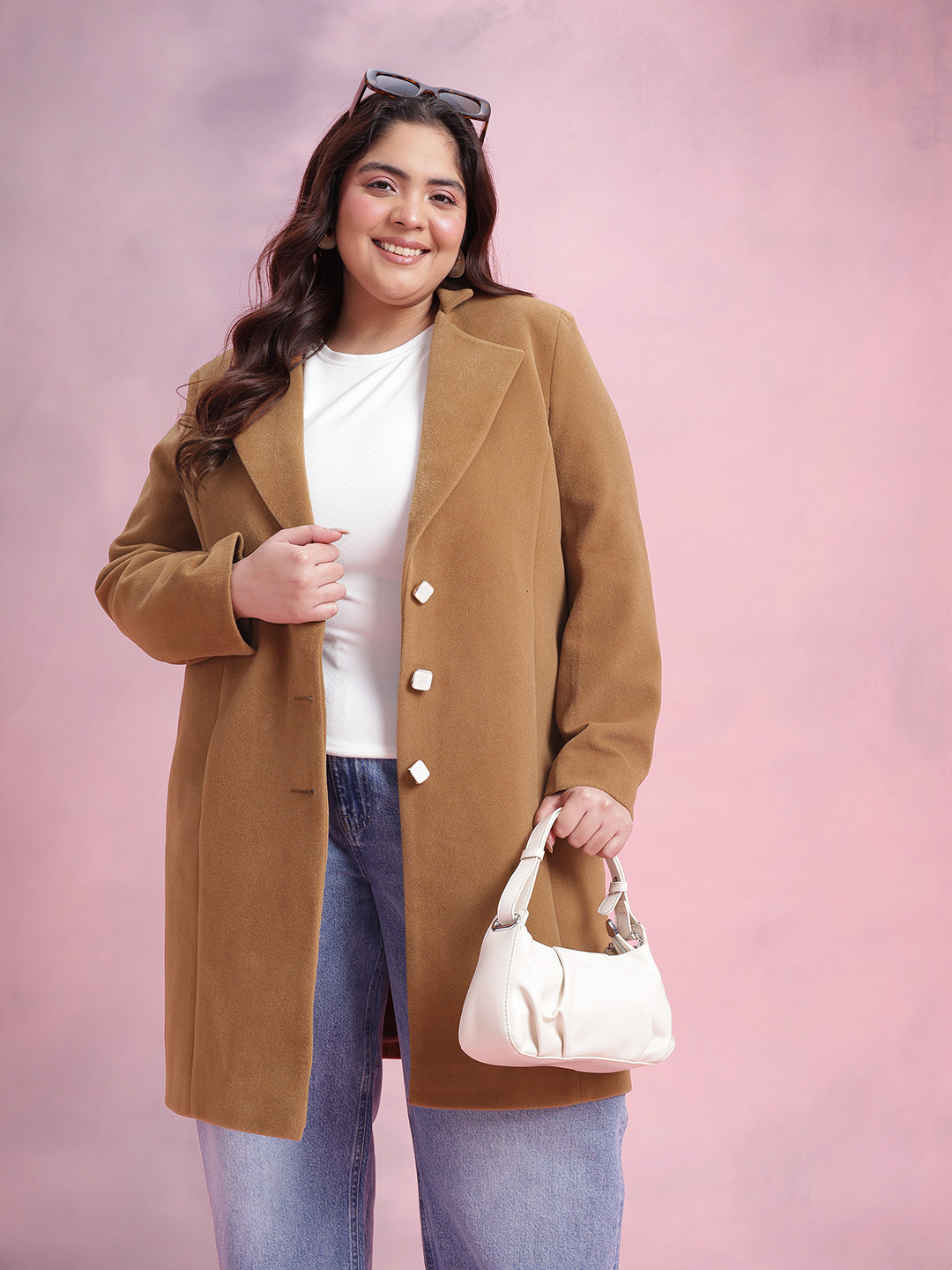 DressBerry Curve Single-Breasted Overcoat