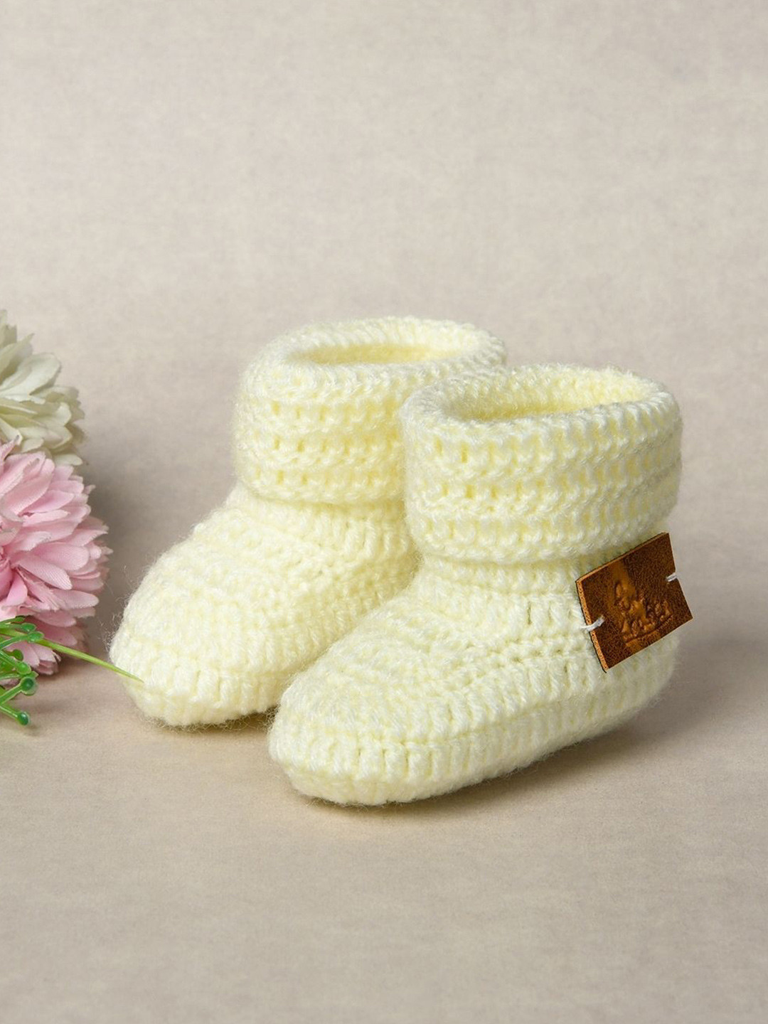 FUNKRAFTS Kids Crochet Pure Wool Booties