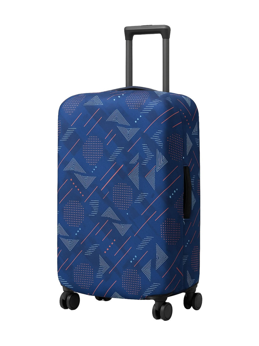 AMPEREUS Blue Abstract Printed Protective Suitcase Trolley Bag Cover