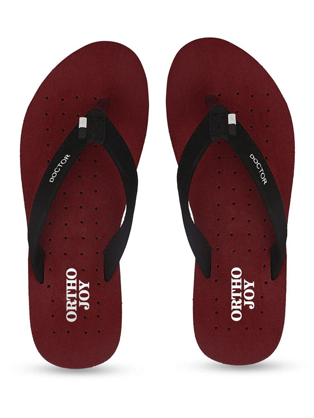 ORTHO JOY Women Rubber Thong Flip-Flops