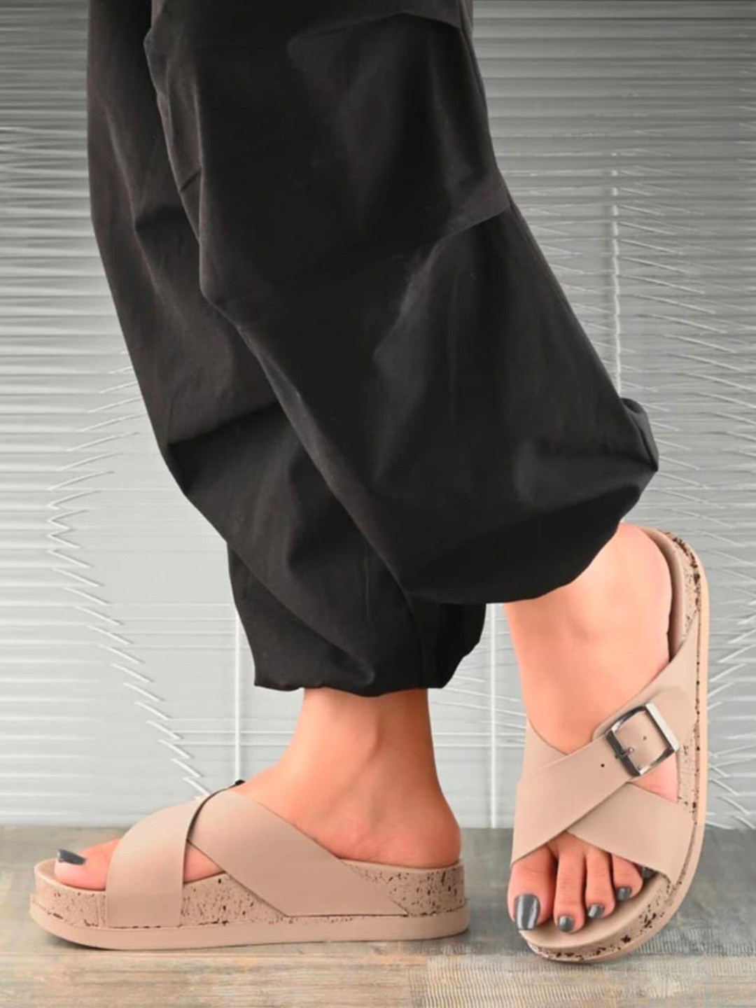 T-Rock Women Sliders Flip Flops