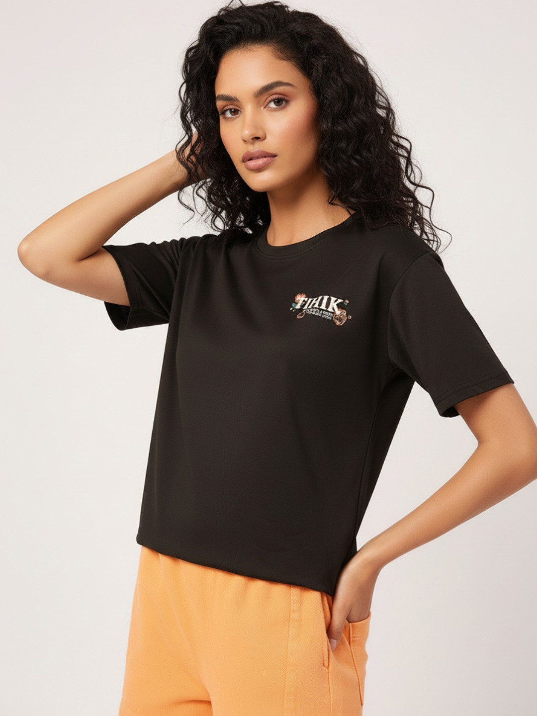 DressBerry Graphic Goals Drop-Shoulder T-shirt
