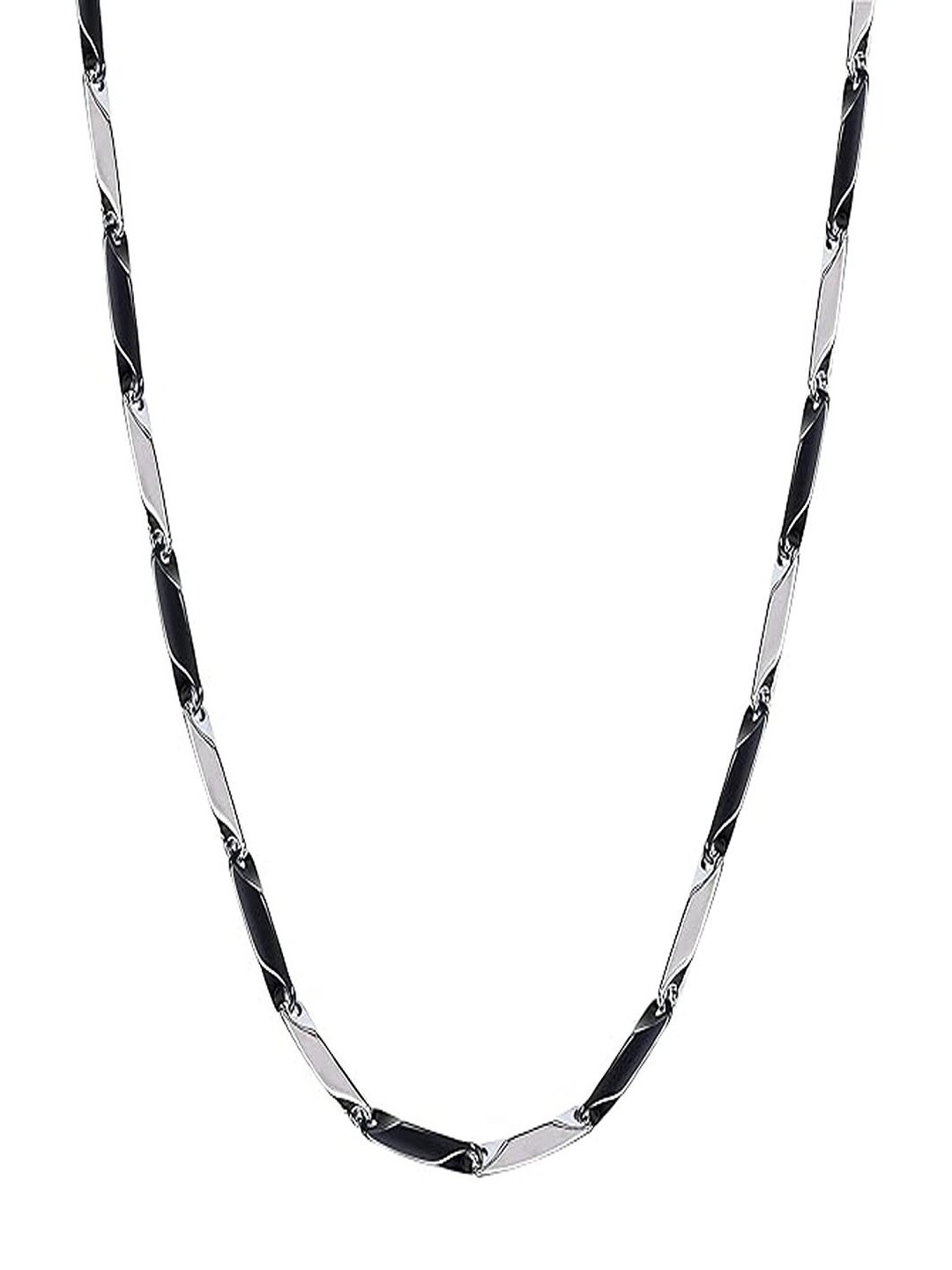 P. R. PRINTS Unisex Stainless Steel Minimal Chain