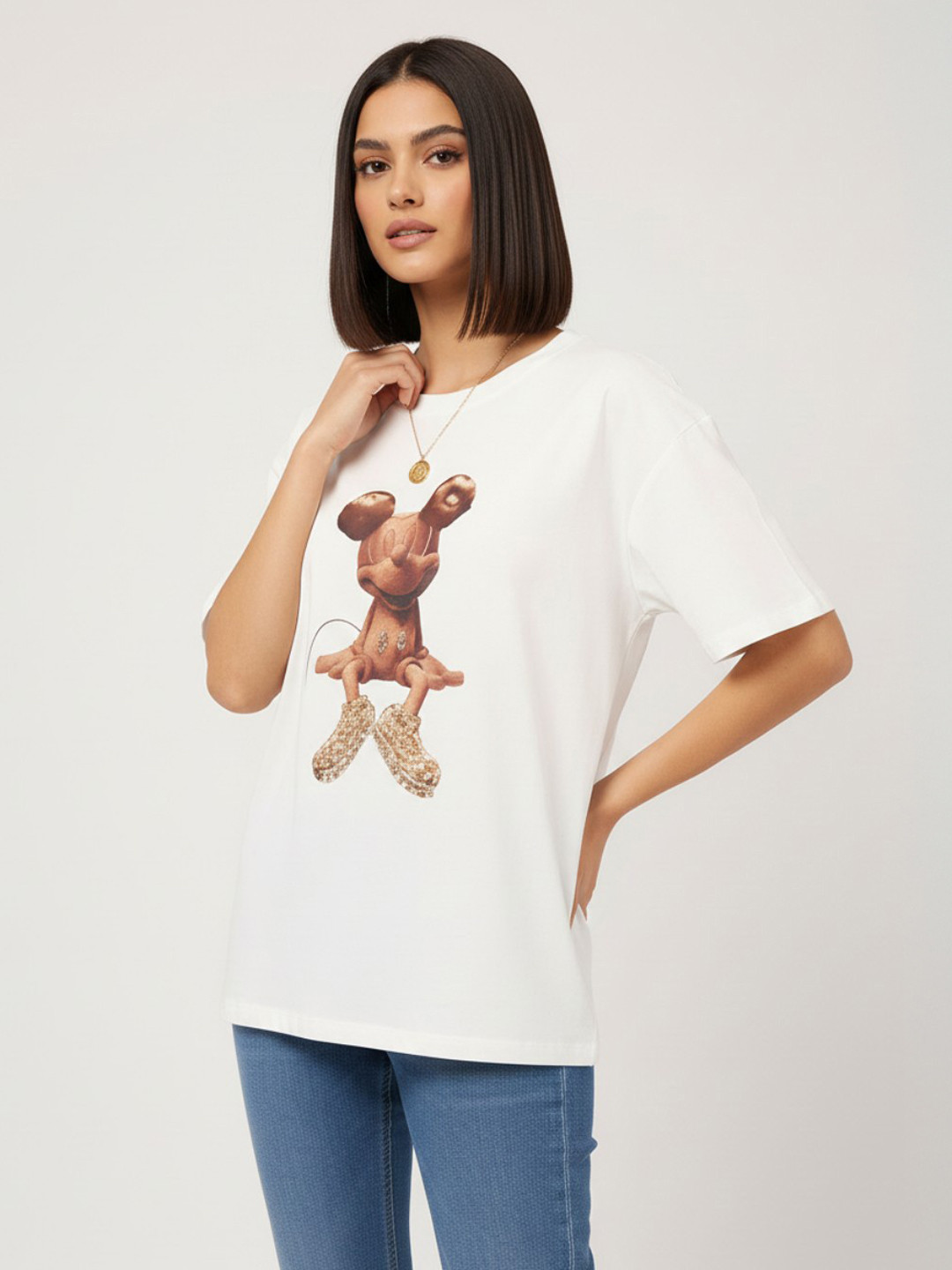 DressBerry Mickey Mania Printed Relaxed T-shirt