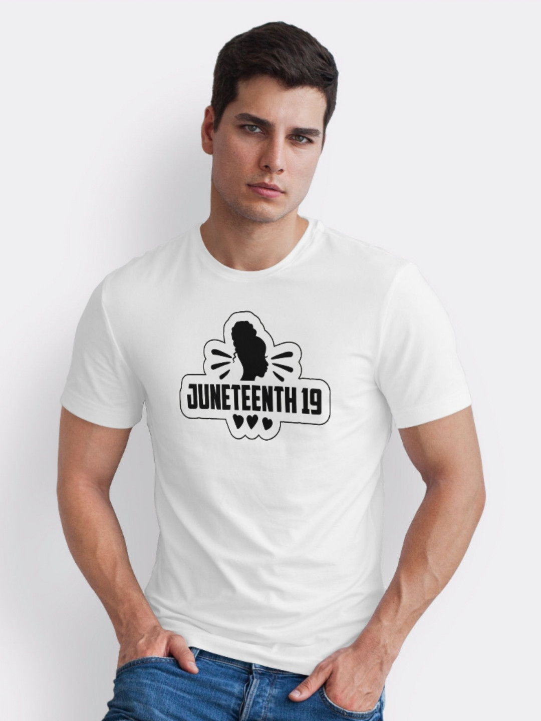 Seekbuylove Men Bio Finish Juneteenth 19 Round Neck Pure Cotton T-shirt