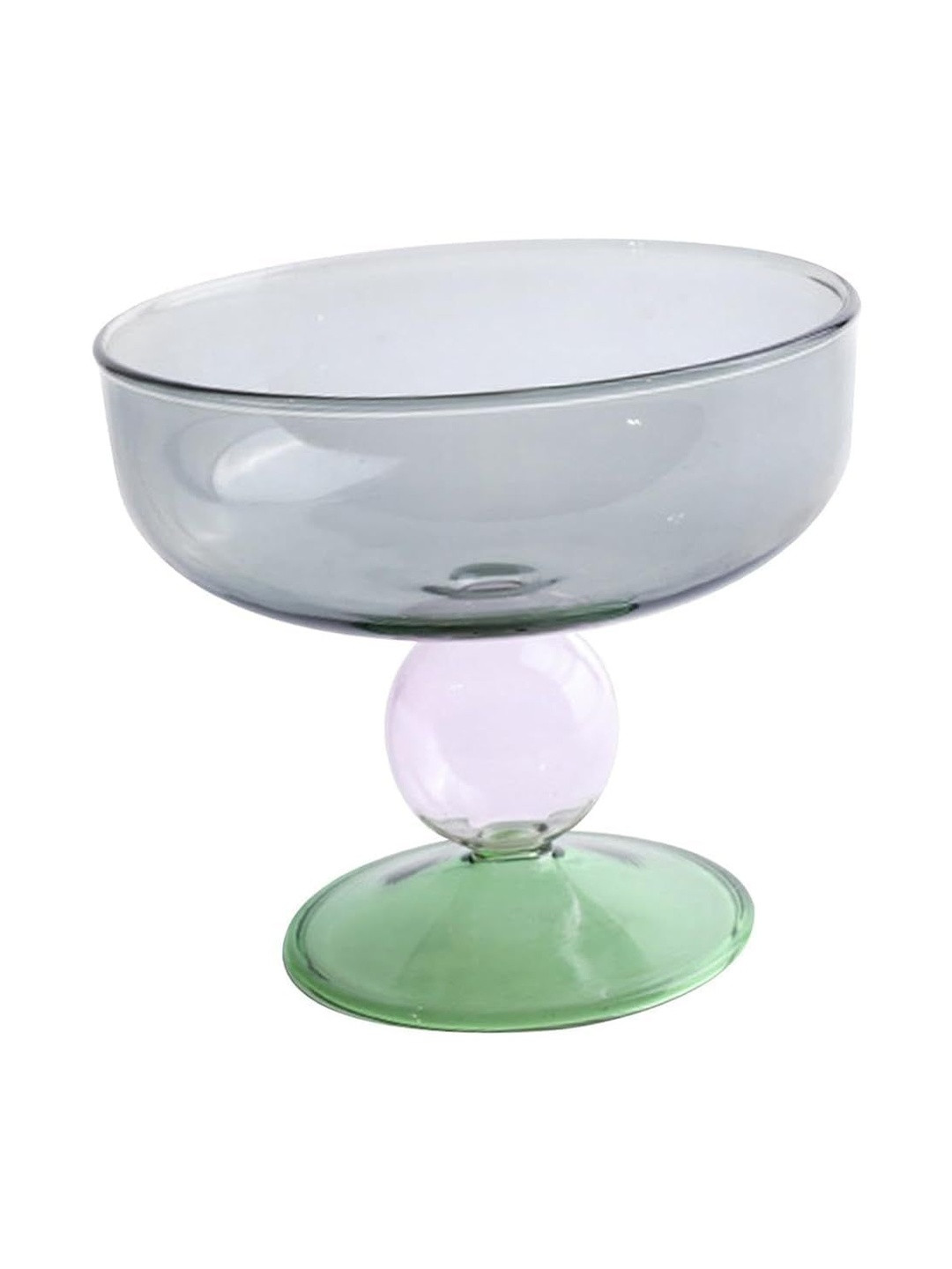 CRAFTFRY Pack of 4 Glass Goblet Ice Cream Dessert Bowl