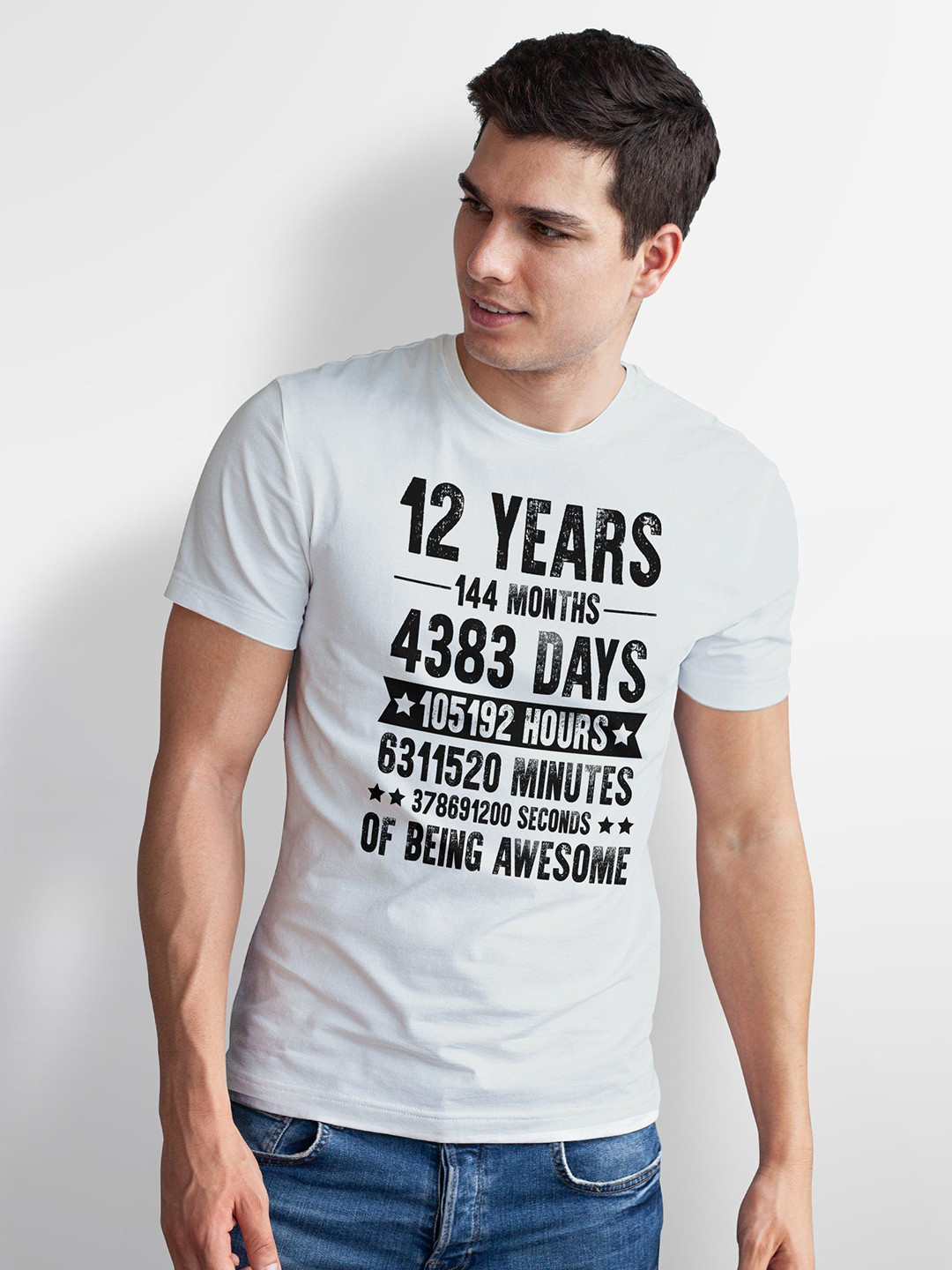 Seekbuylove Men Bio Finish 12Th Birthday Pure Cotton T-shirt