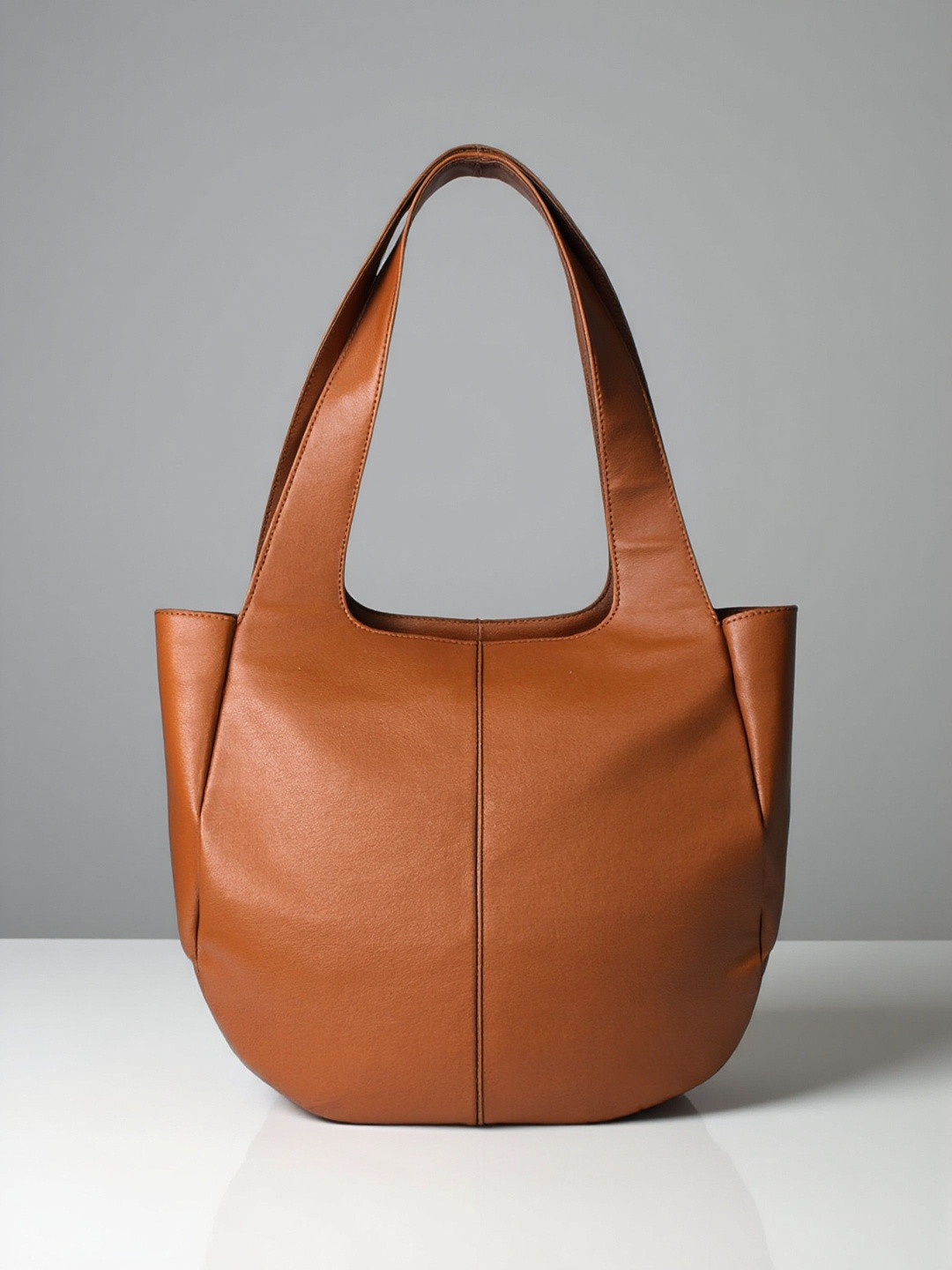 DressBerry Tan Shopper Tote Bag