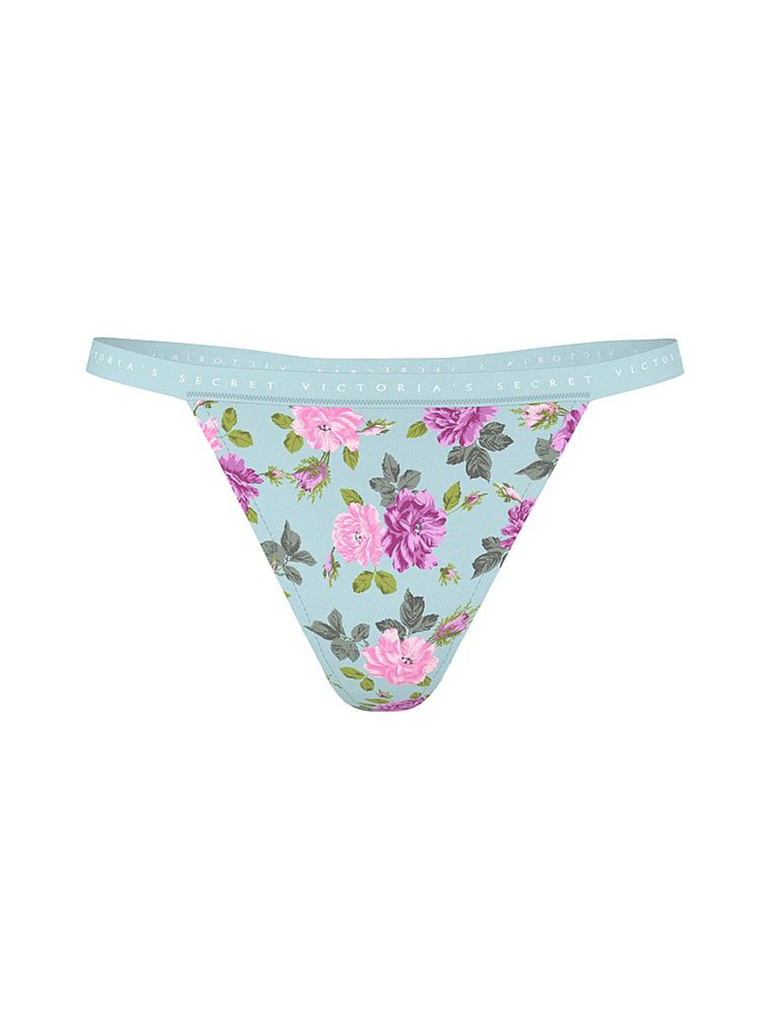 Victoria's Secret Women Floral Printed Anti Bacterial Stretch Low-Rise Bikini Briefs