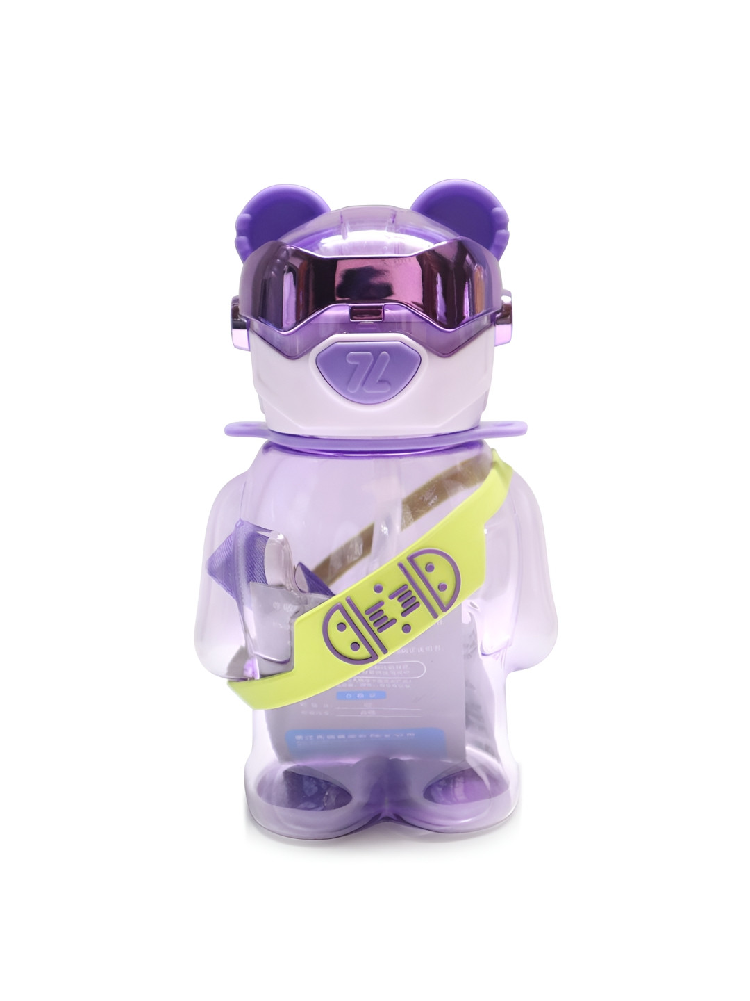 PROKART Purple Flask Insulated Water Bottle with Straw 550ml