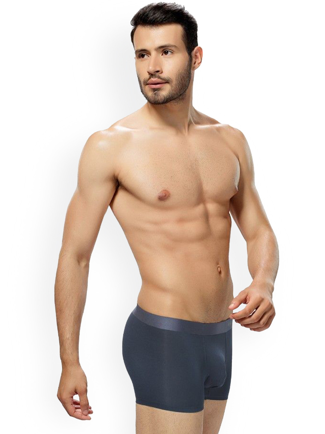 MAML Men Logo Detail Outer Elastic Short Trunks