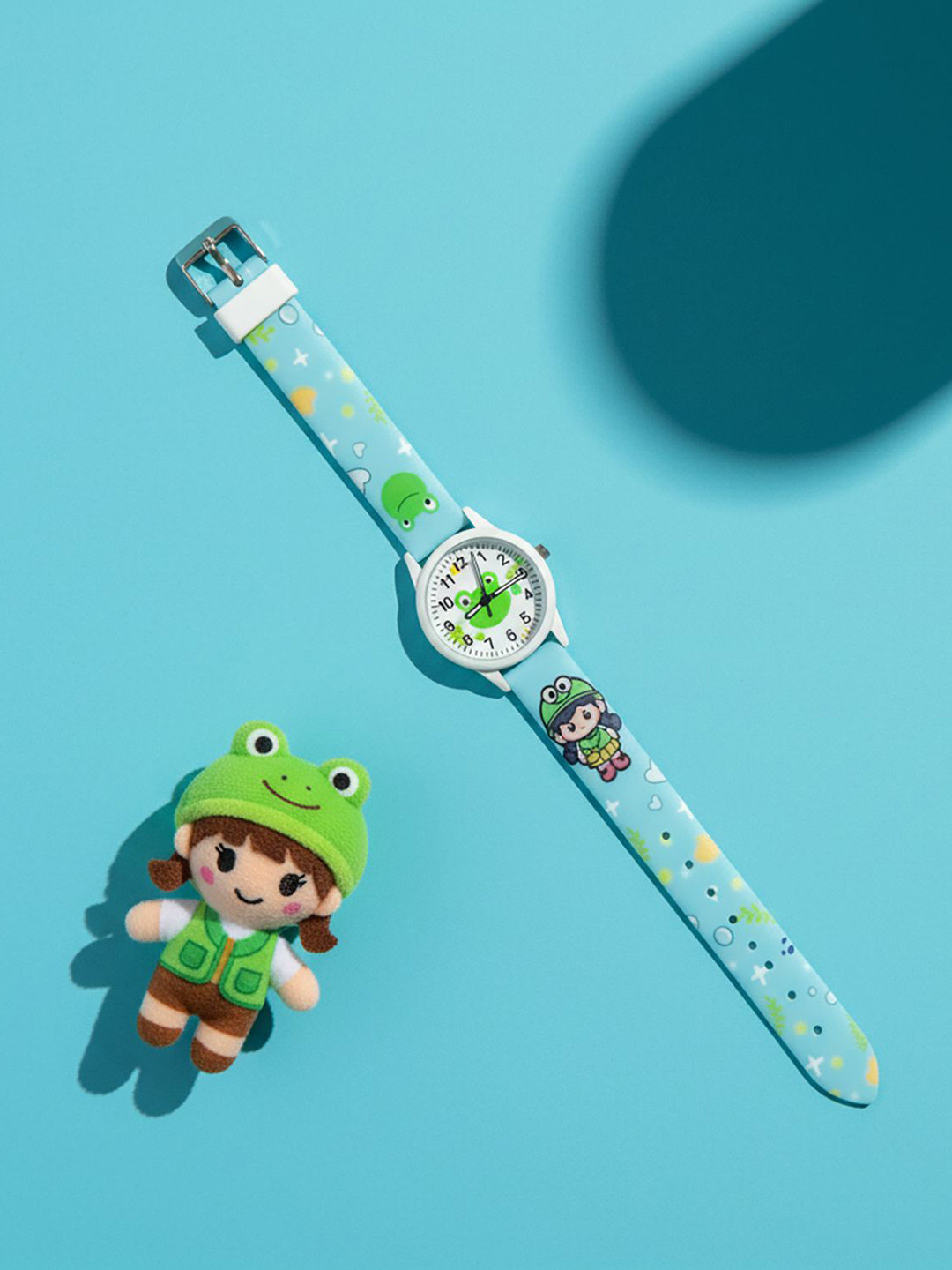 Time Up Kids Printed Dial & Textured Straps Analogue Watch BTR-BOW-105