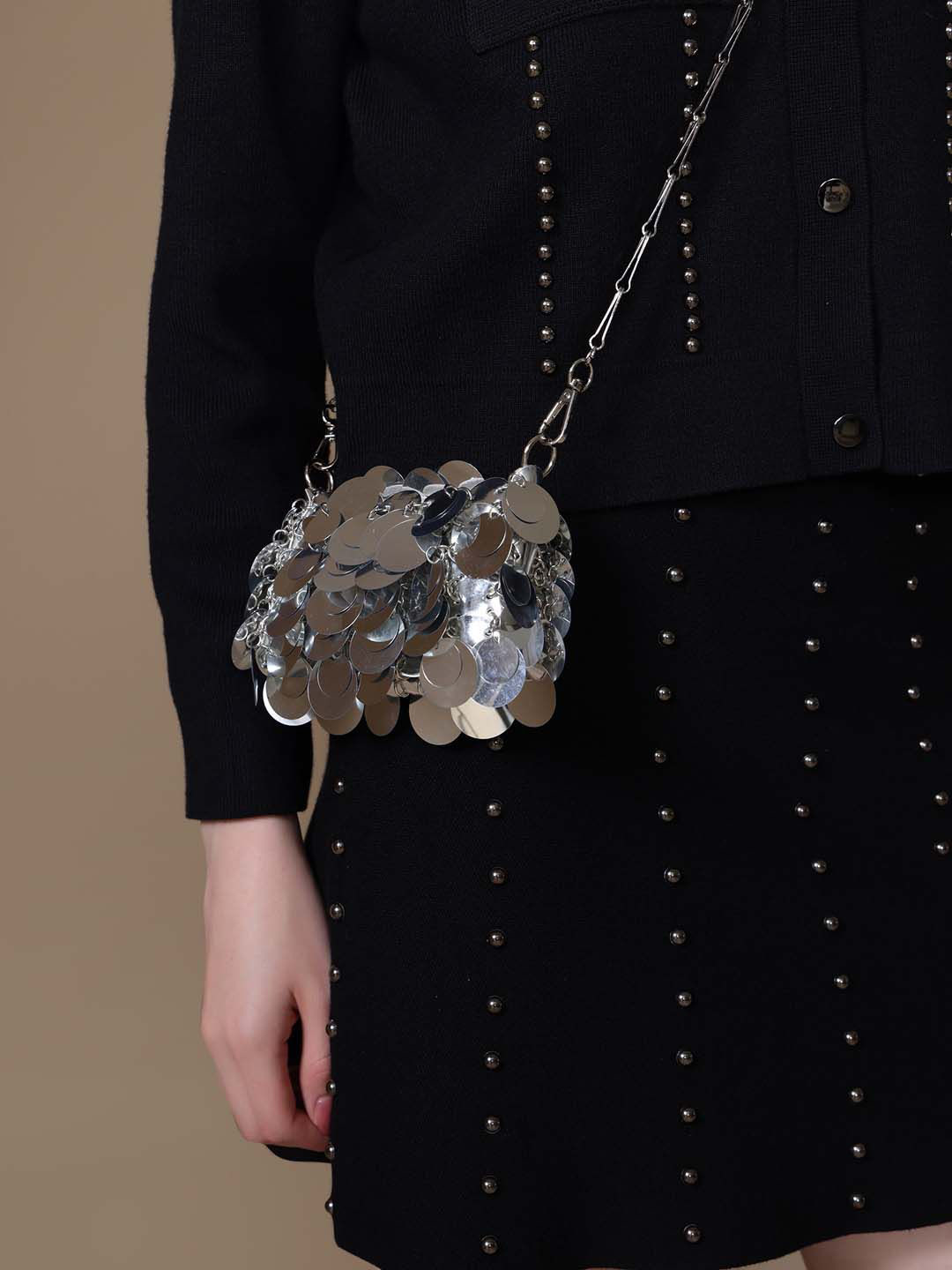 Kazo Women Nicole Shimmer Embellished Crossbody Sling Bag