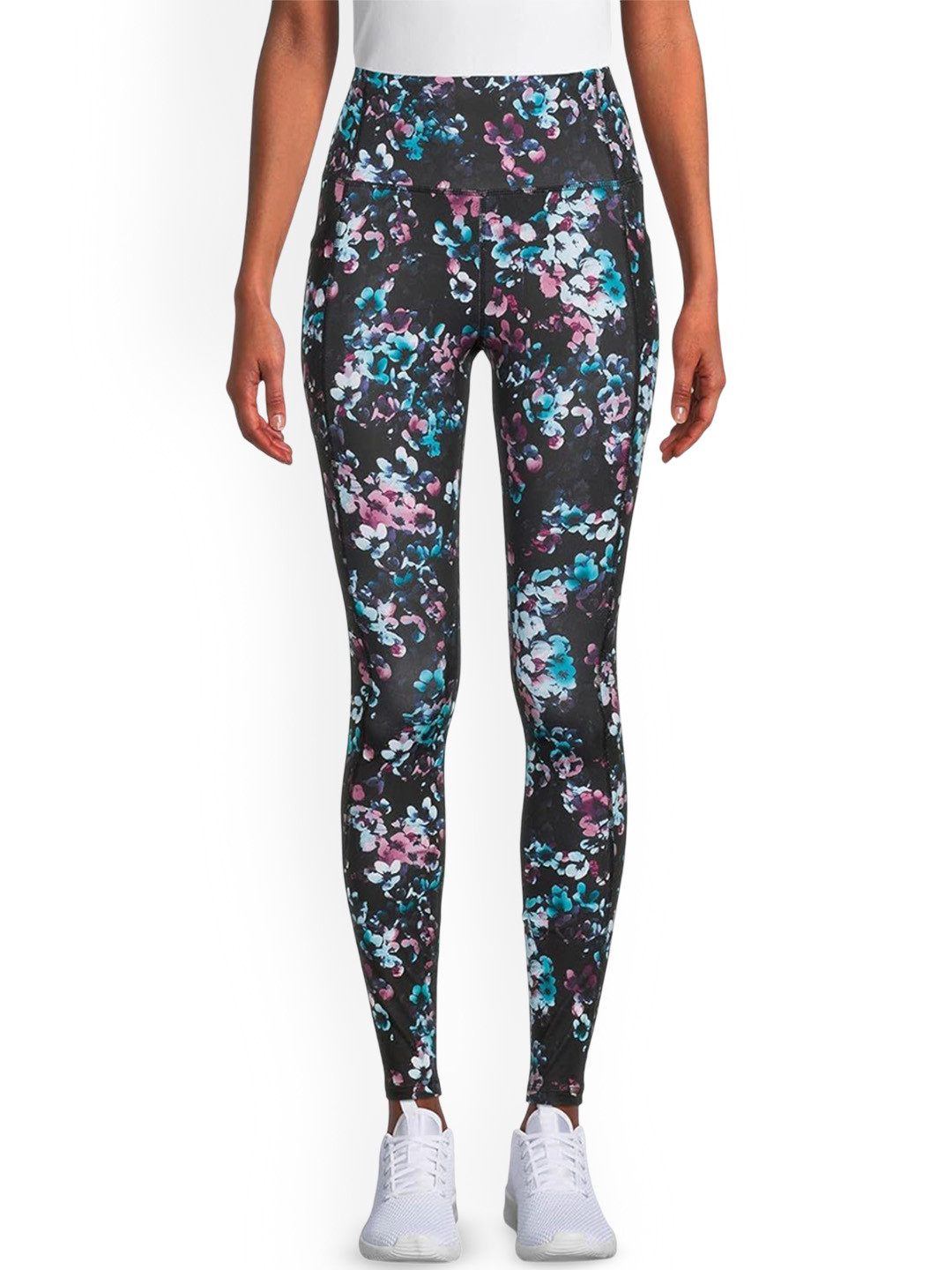 Zorvola Women Printed High-Rise Ankle-Length Tights