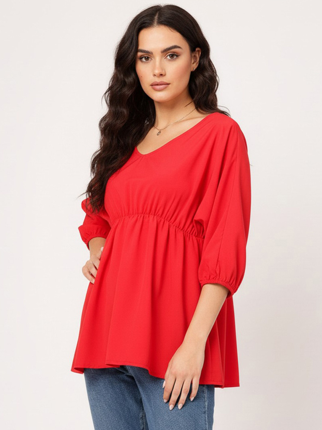 DressBerry Swing & Sway Scoop Neck A-Line Top