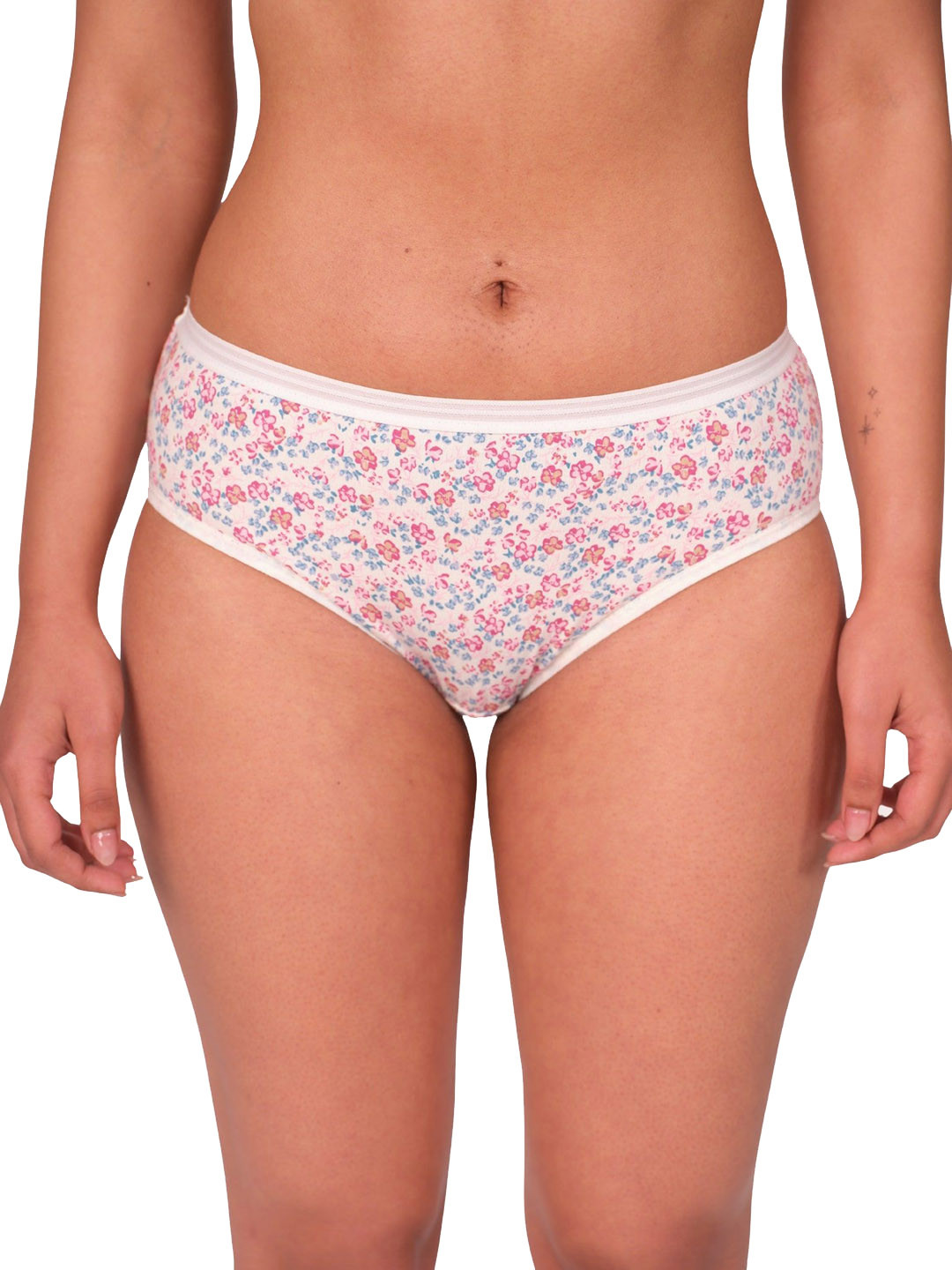 Munns & Mars Printed Cotton Mid-Rise Hipster Briefs