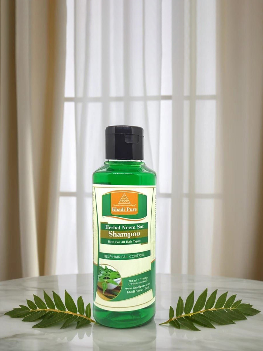 Khadi Pure Herbal Neem Sat Shampoo - 210 ml