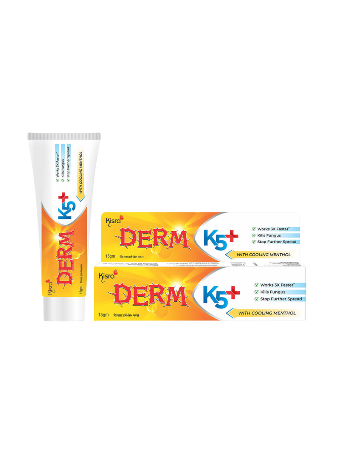 KISRA Set Of 6 Derm K5+ Cream For Itiching & Skin Infection - 15 g Each