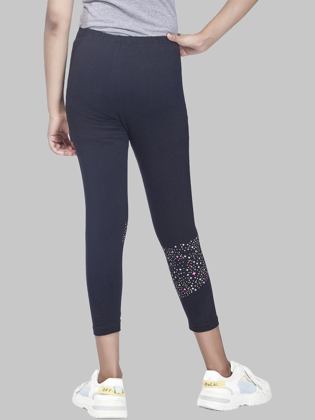 ZUNIORS SSC Girls Pack of 3 Cotton Printed  Mid-Rise Capris