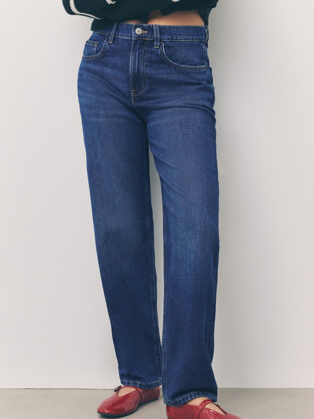 NEXT Women Barrel Fit Mid-Rise  Jeans
