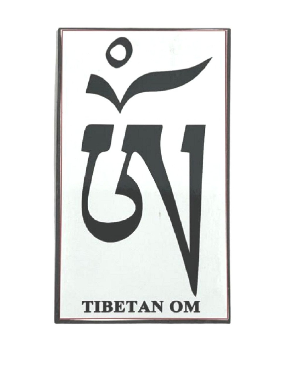 numeroastro Multicolour Tibetan Om Magnetic Sticker in Rubber for Home Decoration