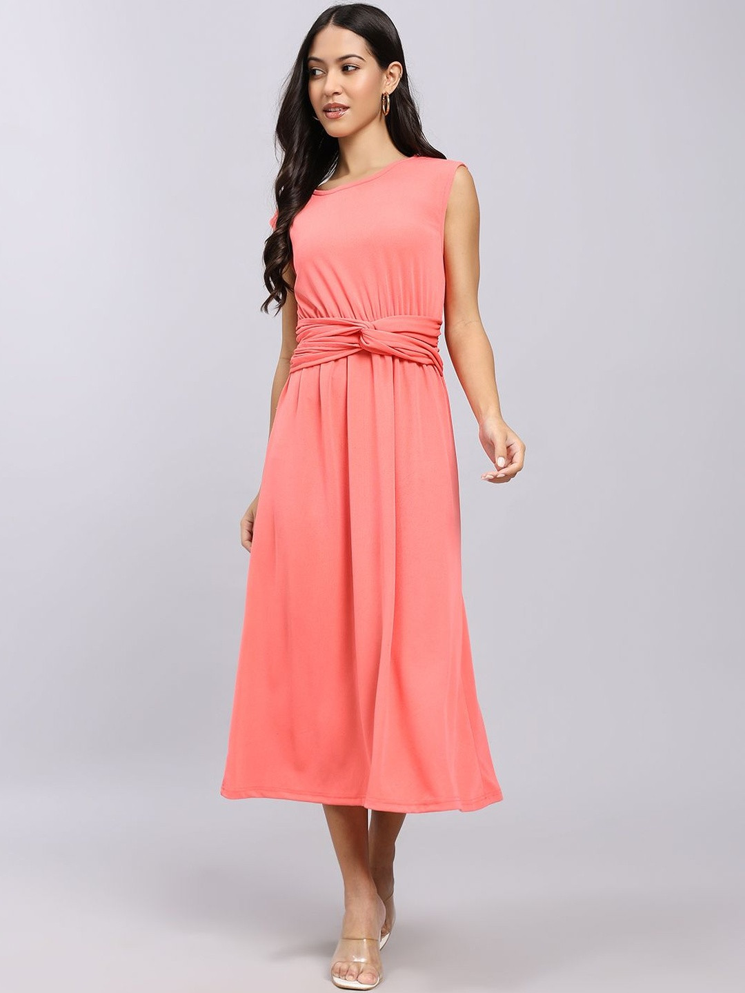 Attire Empire A-Line Midi Dress