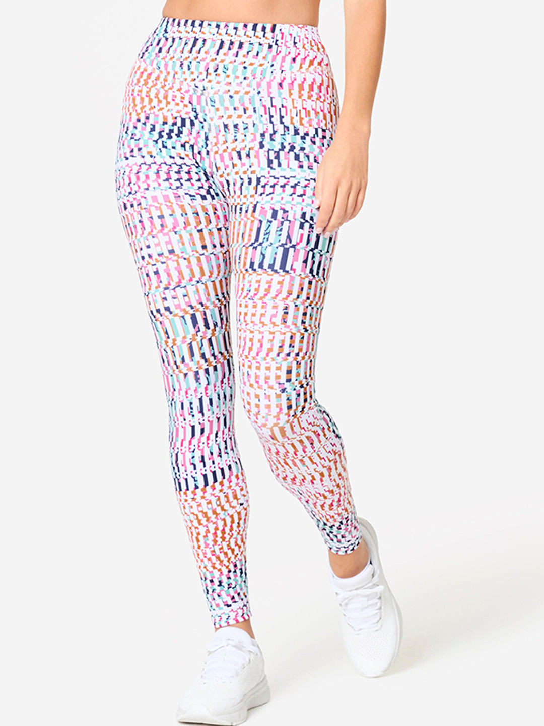 Decathlon Women Printed High-Waisted Fitness Cardio Tights