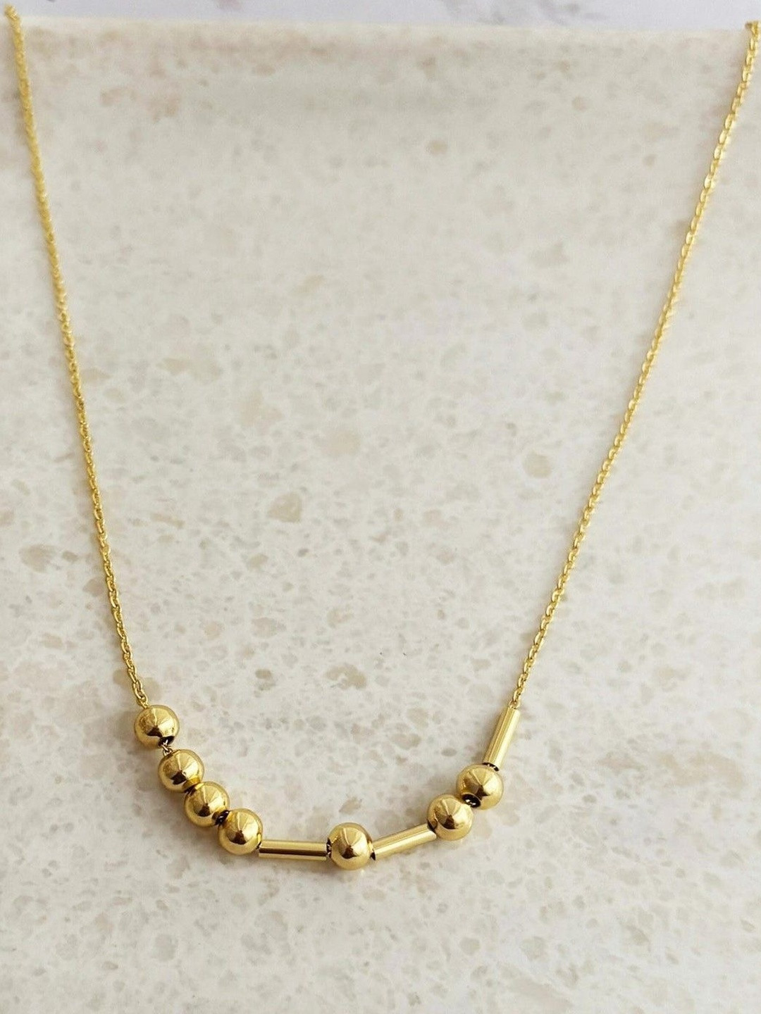 Tipsy closet Women Gold-Plated Morse Code Necklace