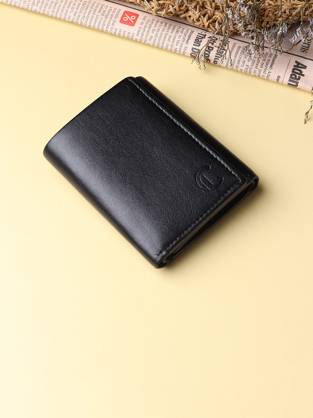 CRAFT LINE Men Three Fold Wallet