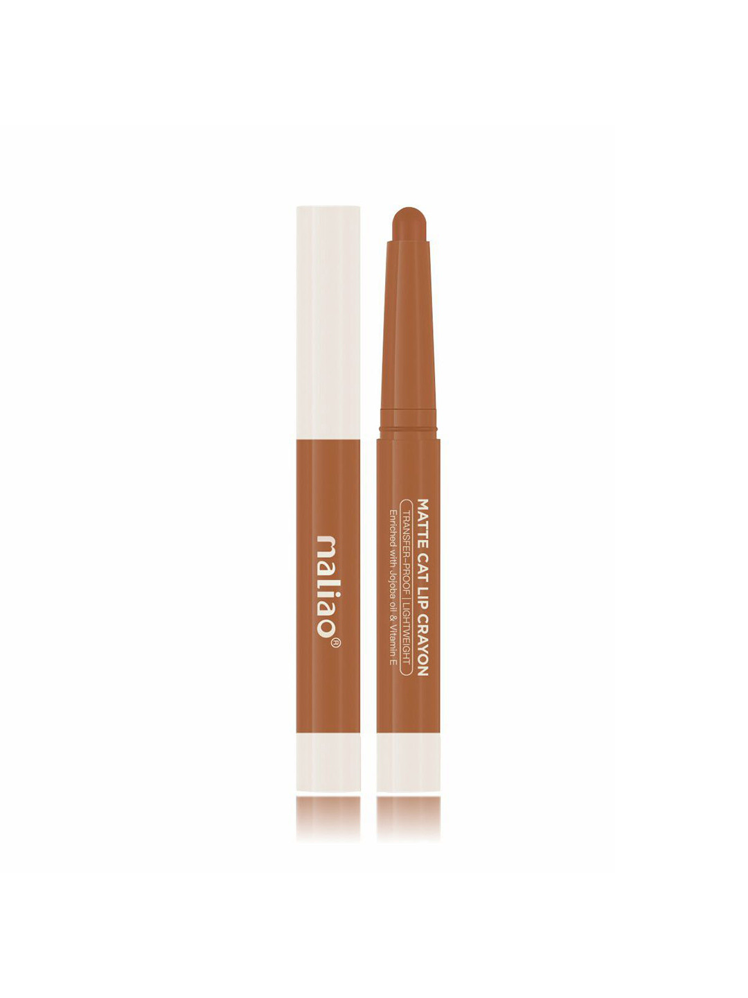 Maliao Matte Cat Transfer-Proof & Lightweight Lip Crayon 2.8 g- Nude - M18