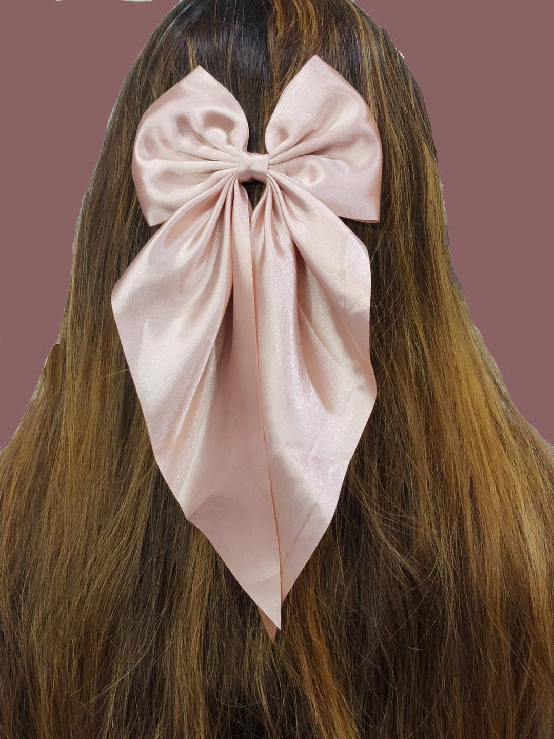 DIVASTRI Women Satin Ribbon Hair Bow Clip