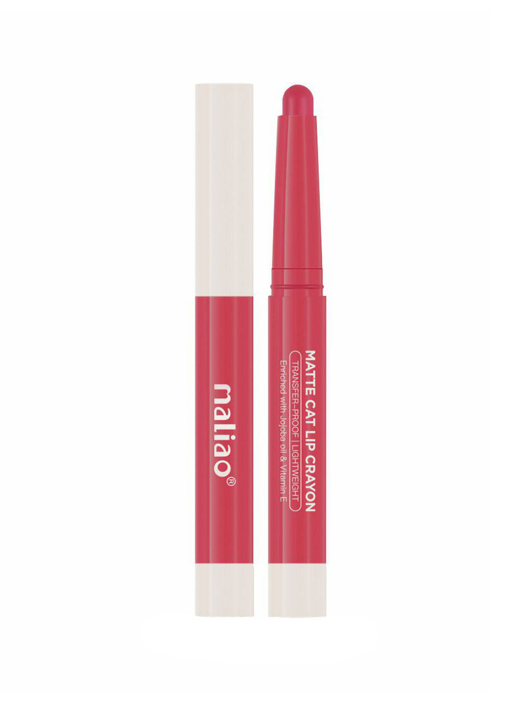 Maliao Matte Cat Transfer-Proof & Lightweight Lip Crayon 2.8 g - Mehroon - M03