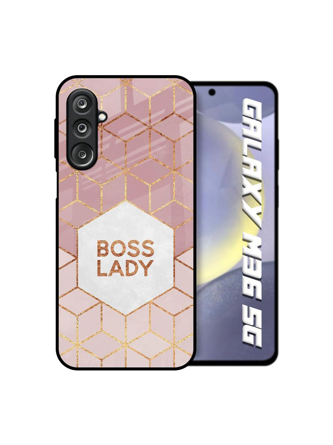 QRIOH Women Boss Lady Glass Printed Samsung Galaxy M36 5G Silicone Back Case