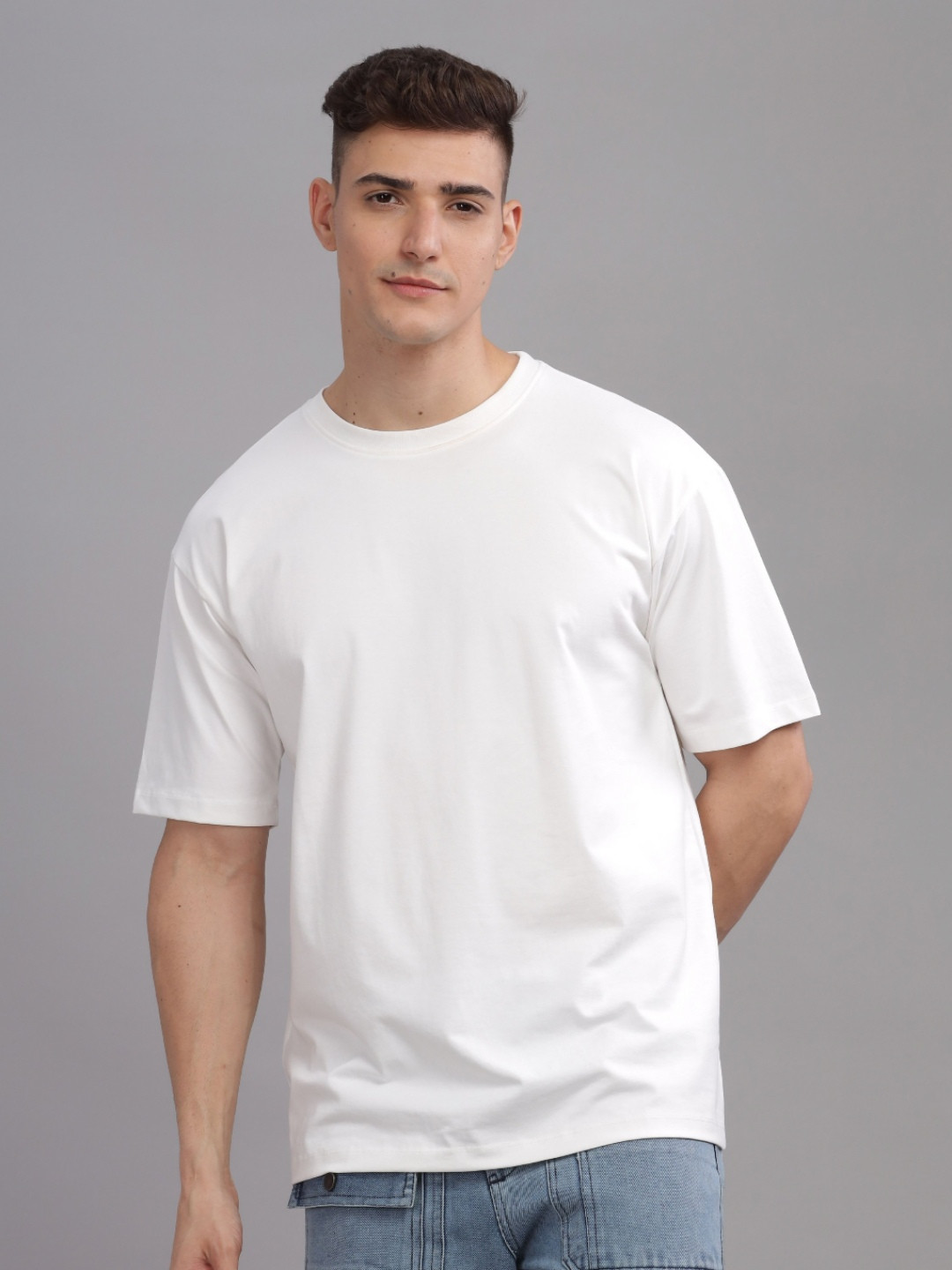 SOLACEACTIVE Dragon Graphic Printed Drop-Shoulder Sleeves Relaxed Fit T-shirt