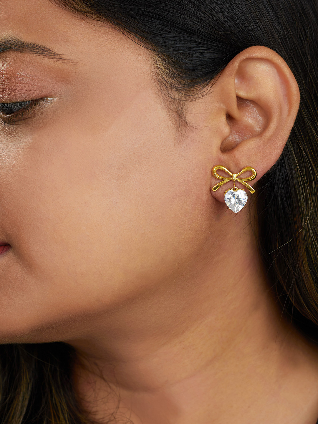 Amossh Daly 18k Gold Plated Waterproof Earrings