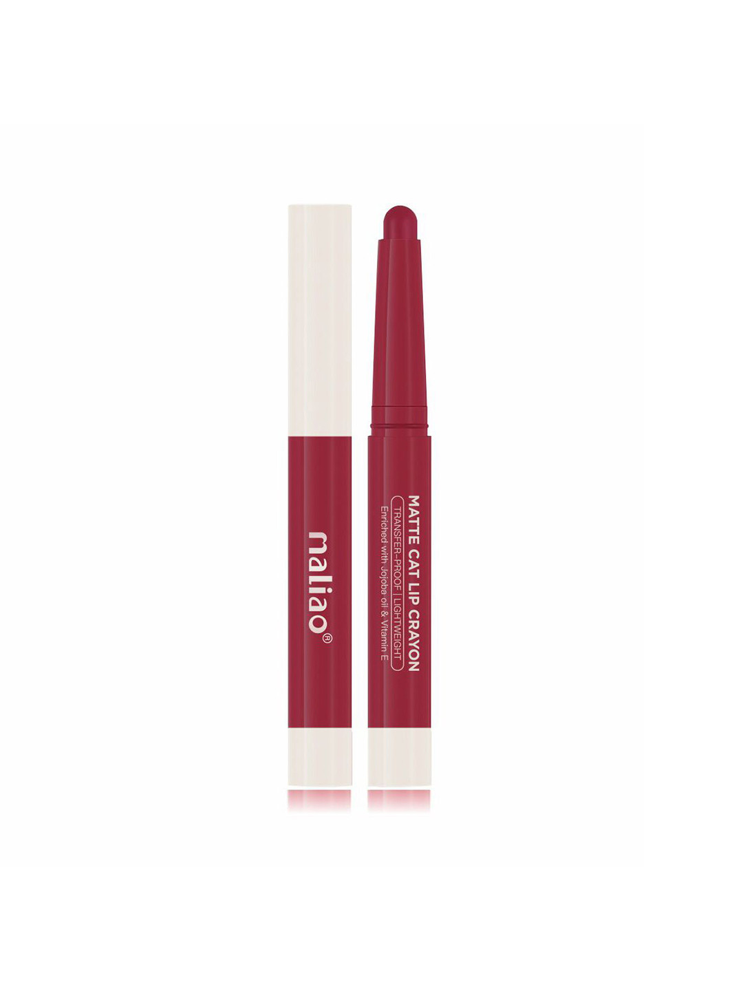 Maliao Matte Cat Transfer-Proof & Lightweight Lip Crayon 2.8 g- On Mood - M19