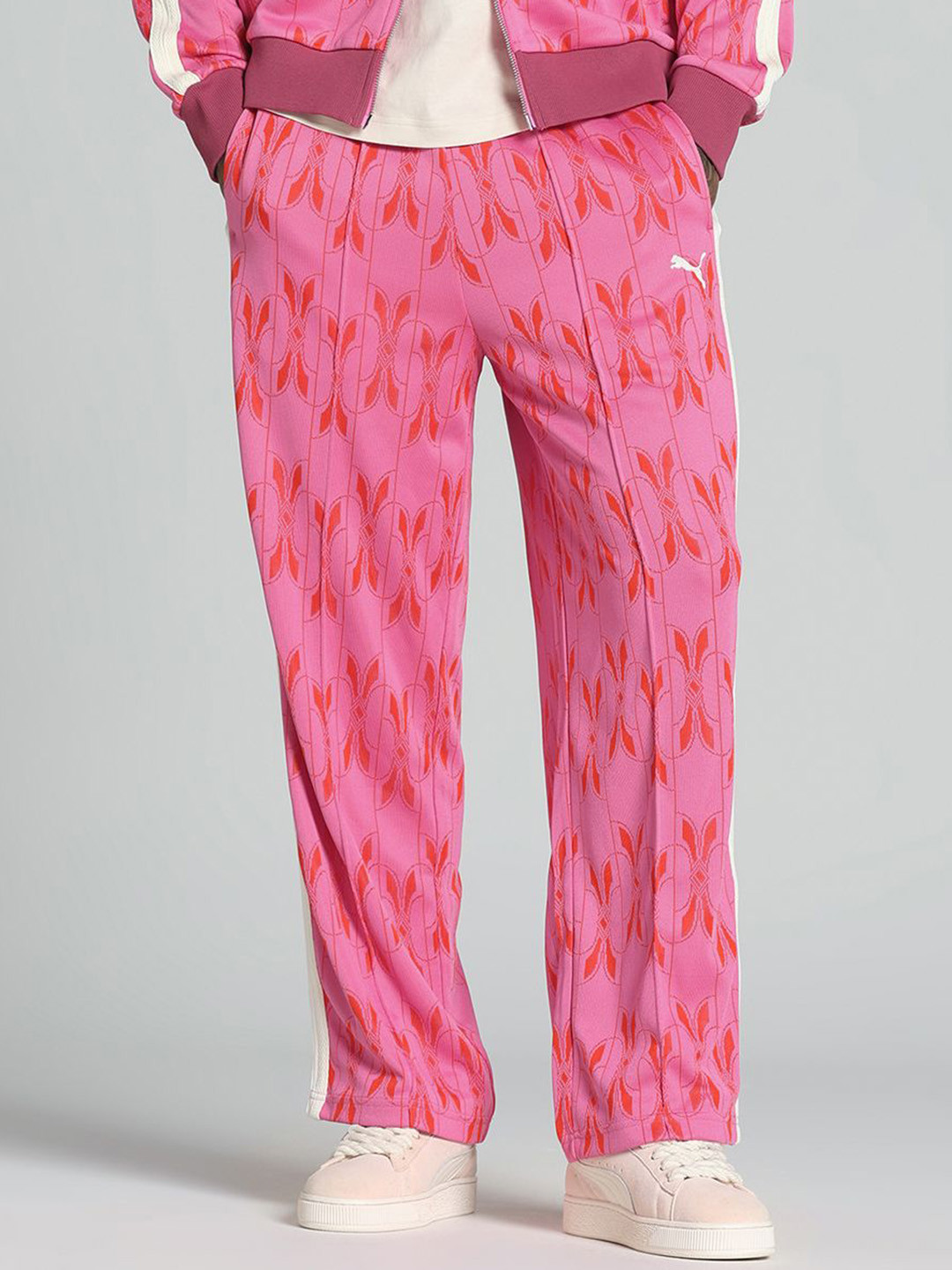 Puma The NeverWorn V T7 Men Graphic Printed Relaxed Fit Track Pants