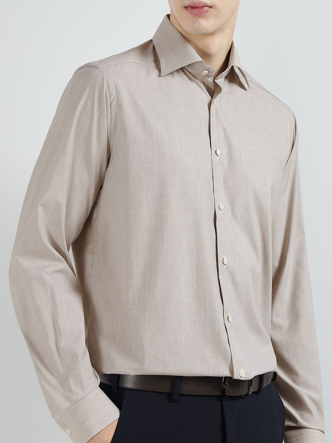 Eton Cotton Spread Collar Formal Shirt