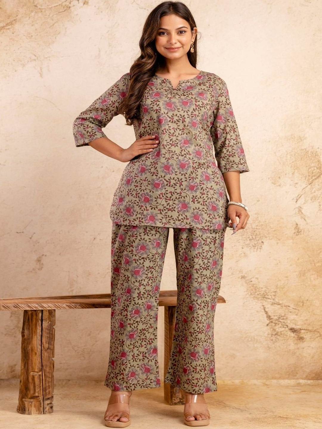 FASHION CLOUD Women Printed Night suit