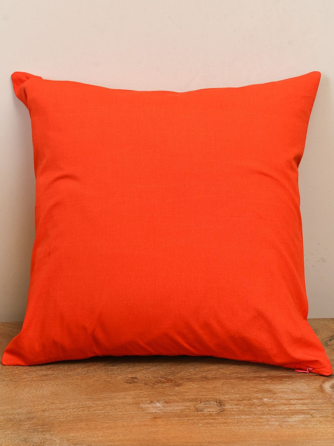 Crown of Poppies Orange Square Cushion Covers