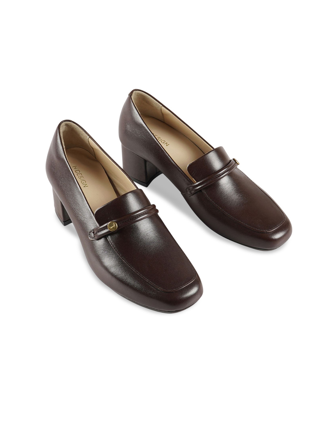Hidesign Women Leather Round Toe Loafers