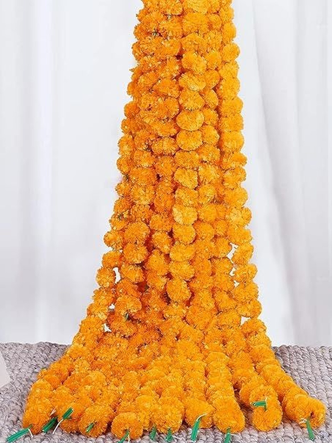 Tiny Shiny Artifical Orange Marigold Flower