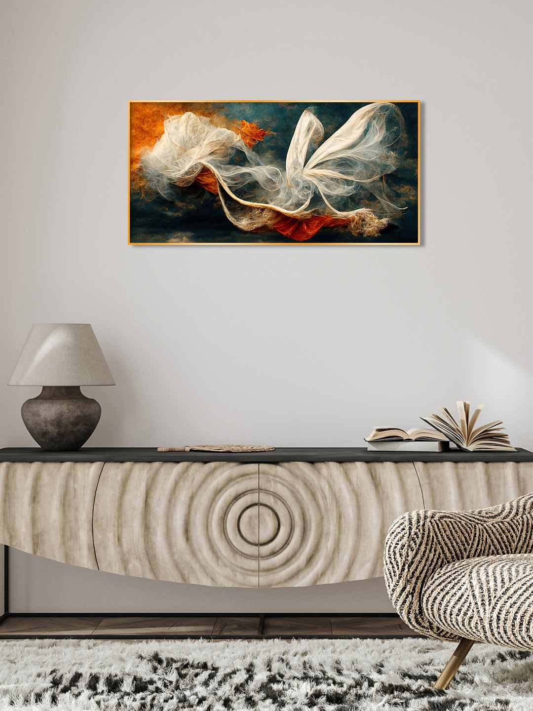 THE NEXT DECOR Plastic Natural Elements Glossy Hanging Hall Wall Hangings-12In