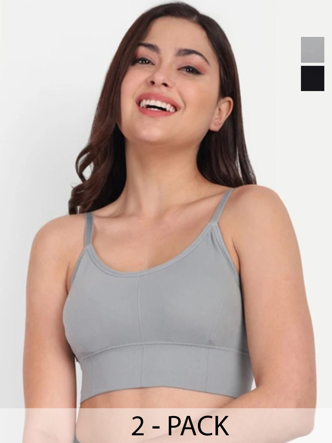 LAVANYA ENTERPRISES Pack Of 2 Women Full Coverage Padded Adjustable Straps Bralette Bra