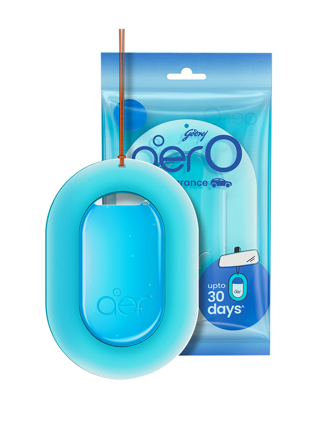 Godrej Aer O Hanging Car Air Freshener Gel 7.5g - Cool Aqua