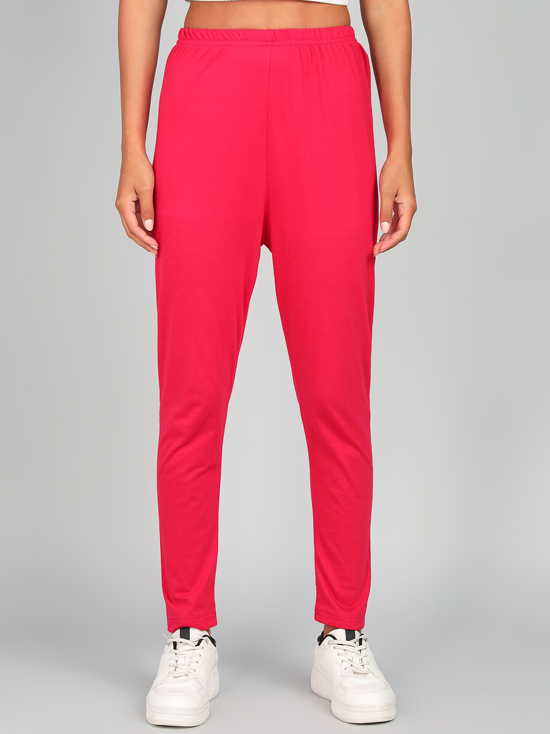 PAAVKI Pure Cotton Mid Rise Calf Length & Ankle-Length Legging