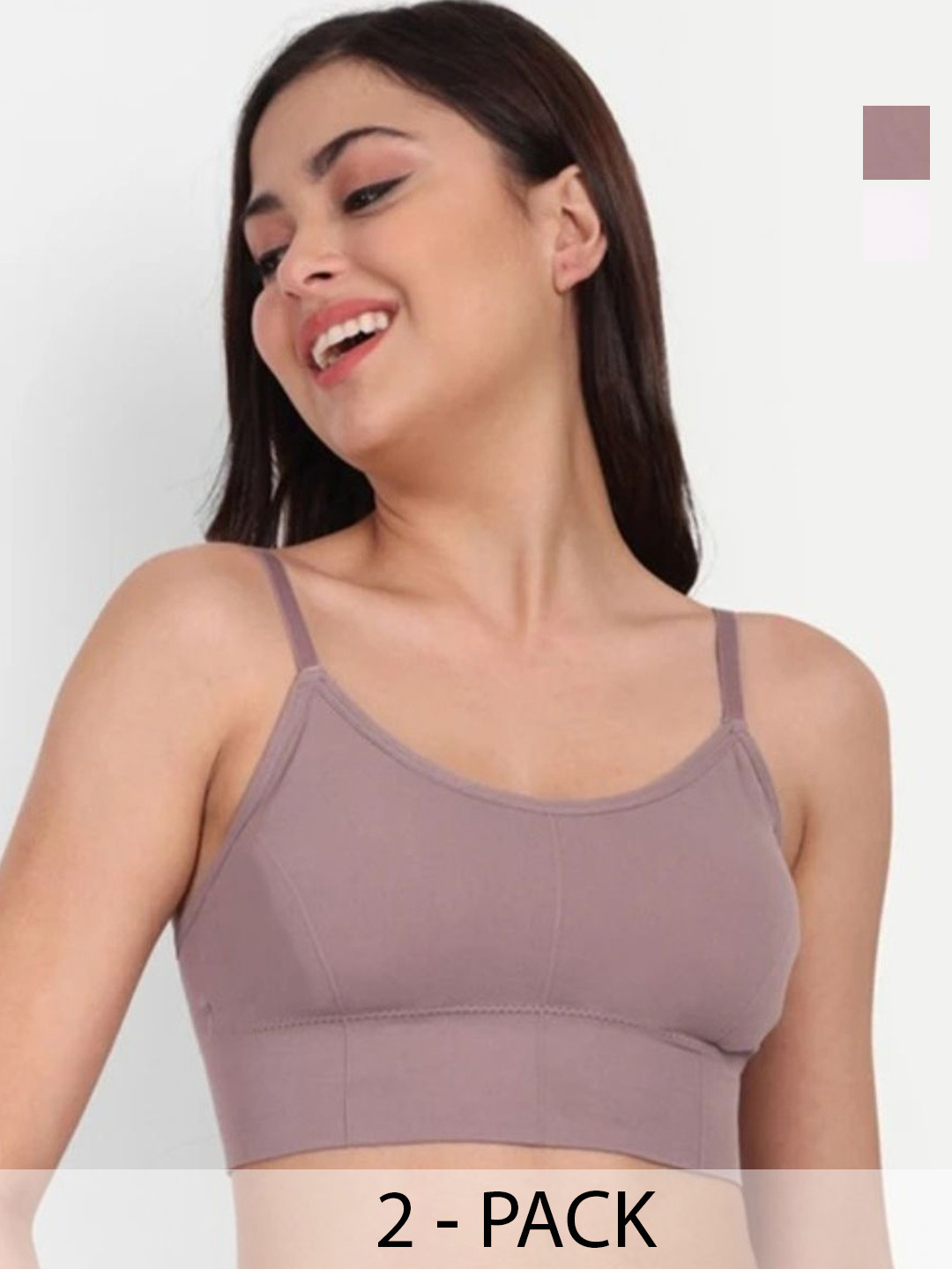 BAZKU Pack Of 2 Full Coverage Lightly Padded Bras