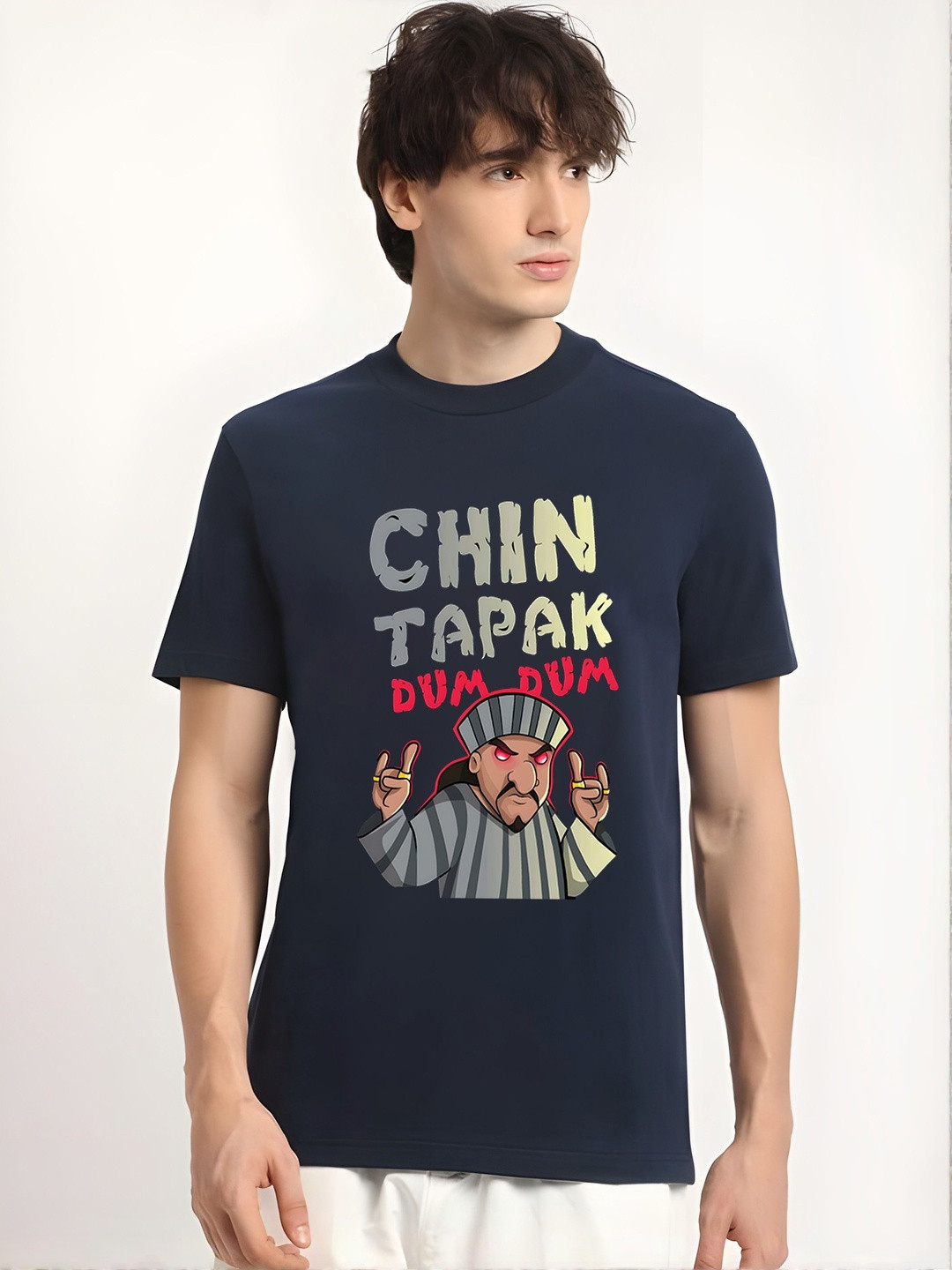 SZN Men Chin Tapak Dum Dum Graphic Regular Fit T-shirt