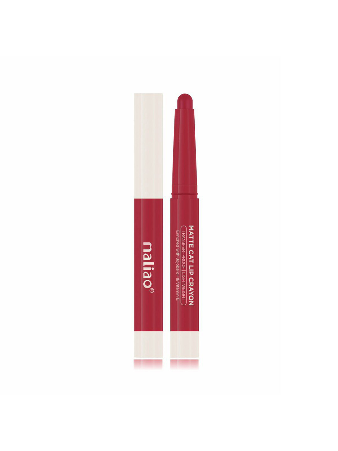 Maliao Matte Cat Transfer-Proof & Lightweight Lip Crayon 2.8g - Sexy Red - M15